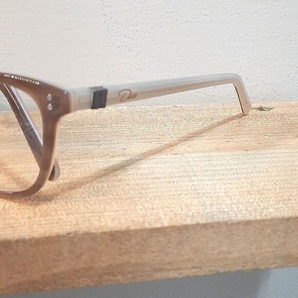 NEW Eyeglass Frame Rx'able women glasses brown oversized big modern 58-18-145 - Picture 5 of 7